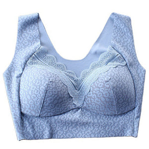 Women's Thin Wireless Side Push Up Large Size Bra