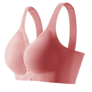 Women's wire-free ice silk comfortable bra