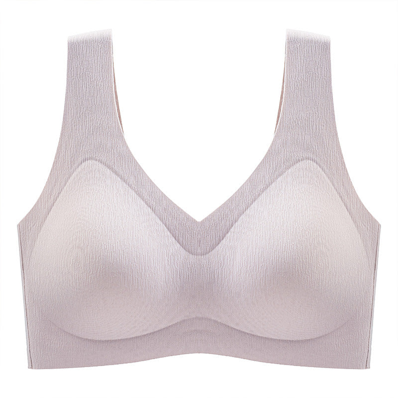 High Support Sports Bra Supportive V-Neck Wireless Sports Bras