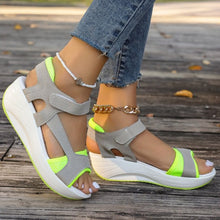 Load image into Gallery viewer, Sandals Women&#39;s Summer New Middle Heel Muffin Wedge Heel Fish Mouth Heel Women&#39;s Sandals
