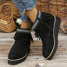 Load image into Gallery viewer, Womens Booties Casual Ankle Boots Work Women Side Zipper Faux Suede Winter Shoes
