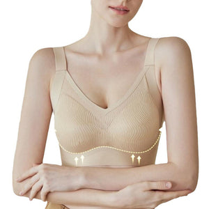 Women's Thin Fixed Cup Unbreasted Pull-Up Bra