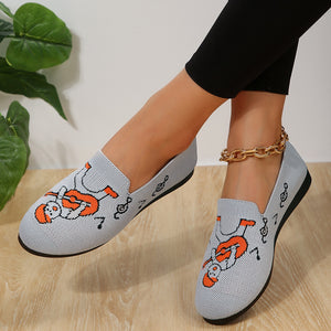 Flat low heel loafers