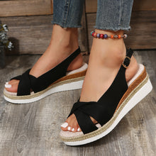 Load image into Gallery viewer, Summer Fashion Buckle Platform Beach Sandals
