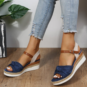 Summer Fish Mouth Bow Knot Sandals