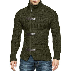 Men's Round Neck Sweater Casual Knitted Sweater