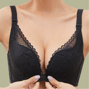 Women's Push Up Bra Without Underwire Bustier Minimiser Bra