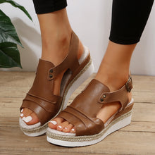 Load image into Gallery viewer, Women&#39;s fish mouth casual flat sandals
