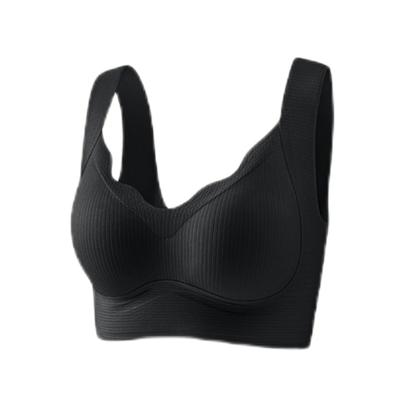 Women's Fixed Cup Push-up Wireless Breathable Sports Tank Top Bra