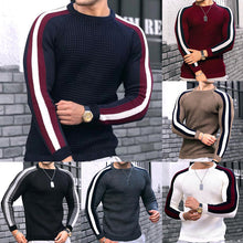 Load image into Gallery viewer, Mens Knit Sweater Sweater Sweatshirt Knit Slim-Fit Luxury Line
