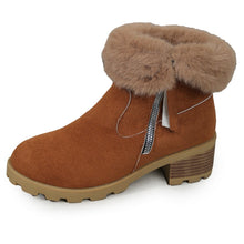 Load image into Gallery viewer, Women&#39;s Thick Heel Warm and Comfortable Martin Boots
