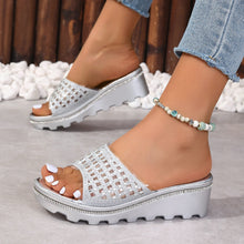 Load image into Gallery viewer, Summer Thick-Soled Non-slip Rhinestone Slippers
