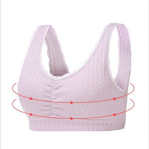 Women's Pure Cotton Buckleless Breathable Sports Bra