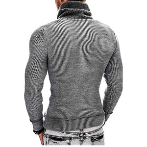 Men Winter Casual Vintage Style Sweater Wool Turtleneck Cotton Pullovers Sweaters