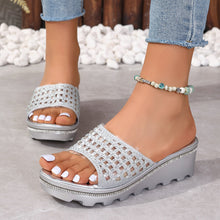 Load image into Gallery viewer, Summer Thick-Soled Non-slip Rhinestone Slippers
