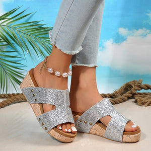 Women's clog stud sandals