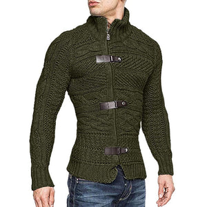 Men's Round Neck Sweater Casual Knitted Sweater