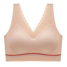 Load image into Gallery viewer, Women&#39;s seamless push-up latex deep V comfortable bra
