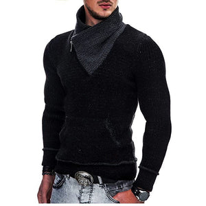 Men Winter Casual Vintage Style Sweater Wool Turtleneck Cotton Pullovers Sweaters