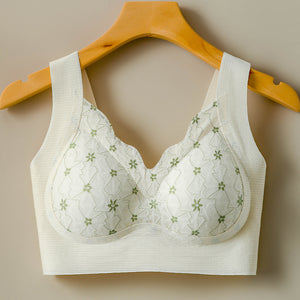 Fixed-Cup Push-Up Wireless Vest-Style Sleep Bra