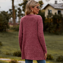 Load image into Gallery viewer, Sweaters for Women Cardigan Dressy Solid Open Front Long Knited Cardigan Sweater Fashion Loose Fit Coat Tops
