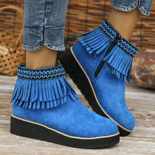 Load image into Gallery viewer, Womens Booties Casual Ankle Boots Work Women Side Zipper Faux Suede Winter Shoes
