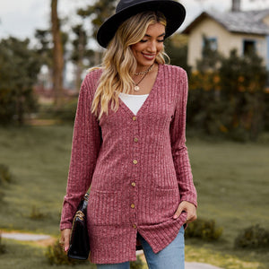 Sweaters for Women Cardigan Dressy Solid Open Front Long Knited Cardigan Sweater Fashion Loose Fit Coat Tops