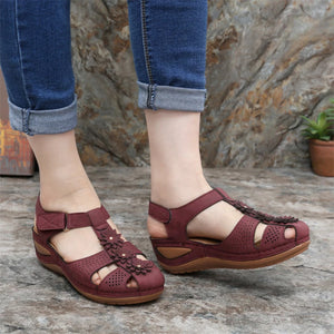 Summer women's soft sole round toe wedge sandals