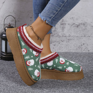 Thick-soled fluffy cotton all-match warm snow boots