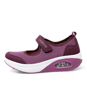 Women's Thick Sole Mesh Velcro Shoes