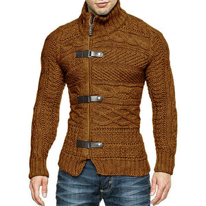 Men's Round Neck Sweater Casual Knitted Sweater