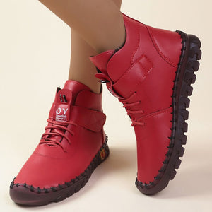 Women's Velcro Soft Soled Plush Cotton Boots