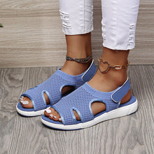 Load image into Gallery viewer, Women&#39;s New Summer Breathable Stretch Fly Weave Flat Casual Sandals
