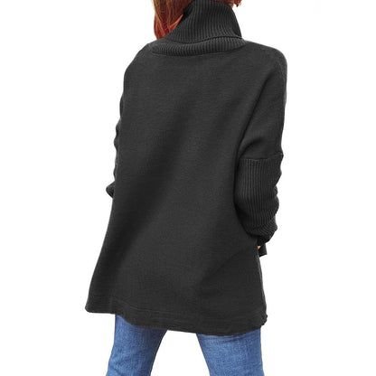 Soft Cotton Stand Collar Large Size Long Sleeve Tops Ladies Jumper Loose Tunic Casual T-Shirts