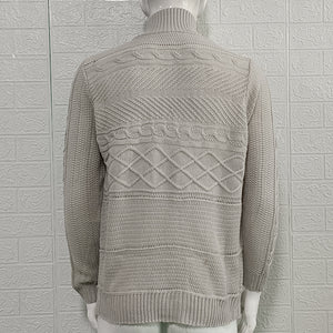 Men's Round Neck Sweater Casual Knitted Sweater