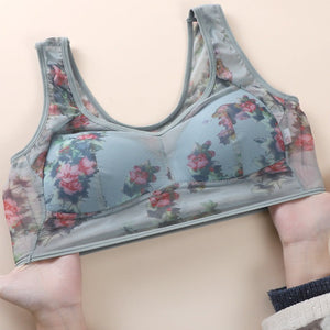 Women Ink Printing Sexy Vest Brassiere