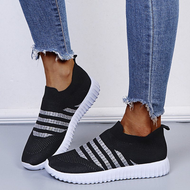 Women's breathable elastic sneakers