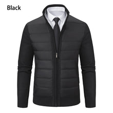 Load image into Gallery viewer, Men&#39;s CardiganFashion Patchwork knitted Zipper Stand Collar Thick Jackets
