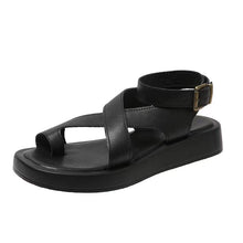 Load image into Gallery viewer, Slip-on Thick Sole Casual Wearing Ring Buckle Strap Women&#39;s Shoes
