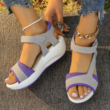 Load image into Gallery viewer, Sandals Women&#39;s Summer New Middle Heel Muffin Wedge Heel Fish Mouth Heel Women&#39;s Sandals
