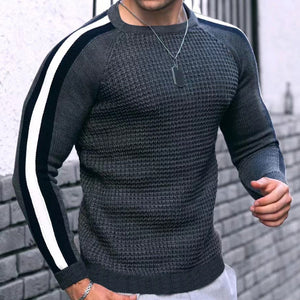 Mens Knit Sweater Sweater Sweatshirt Knit Slim-Fit Luxury Line