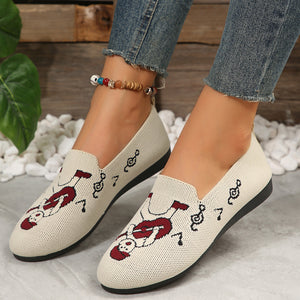 Flat low heel loafers