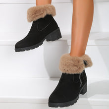 Load image into Gallery viewer, Women&#39;s Thick Heel Warm and Comfortable Martin Boots
