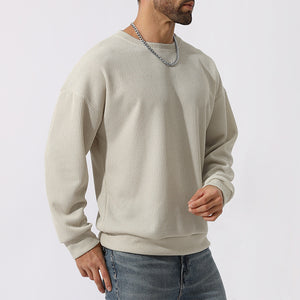 Men's Winter Sweater Loose Round Neck Thickened Sweater