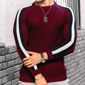 Mens Knit Sweater Sweater Sweatshirt Knit Slim-Fit Luxury Line