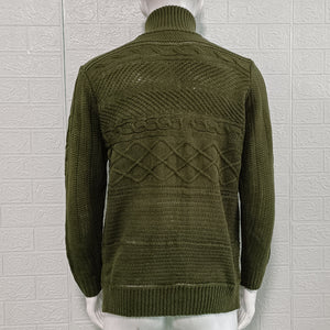 Men's Round Neck Sweater Casual Knitted Sweater