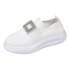 Load image into Gallery viewer, Women&#39;s Mesh Rhinestone Thick Sole Casual Shoes
