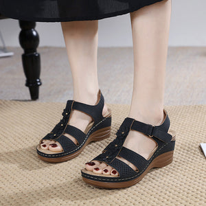 2024 Fish Mouth Thick Bottom Wedge Ladies sandals