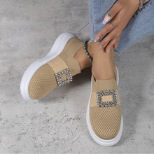 Load image into Gallery viewer, Women&#39;s Mesh Rhinestone Thick Sole Casual Shoes
