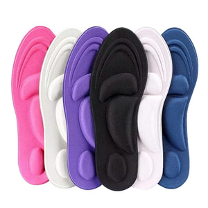 4d Memory Foam Orthopedic Insoles For Shoes Women Men Flat Feet Arch Support Massage Plantar Fasciitis Sports Pad